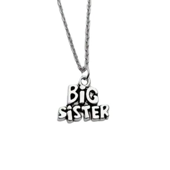 unbranded Jewelry - Necklace Pendant "Big Sister" Silver Tone with Chain